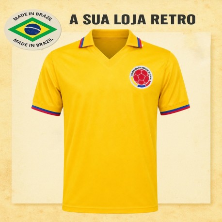 Camisa retrô da Colombia 1984