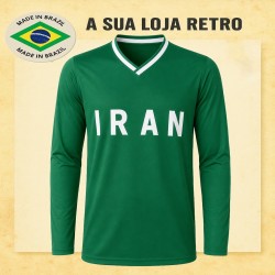 Camisa retrô Iran verde ML - 1978