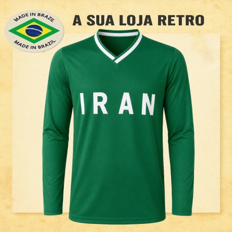 Camisa retrô Iran verde ML - 1978