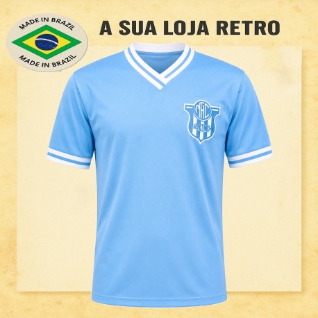 Camisa retrô Marilia azul -1980