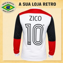 Camisa retrô Flamengo - ZICO manga longa