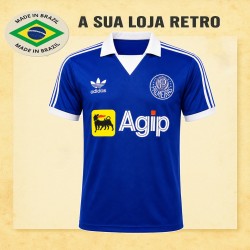 Camisa Retrô goleiro Palmeiras 1987 - Agip Azul