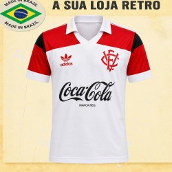 Camisa retrô Vitoria Branca -1987