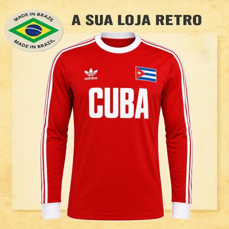 Camisa retrô Seleção de Cuba ML 1980
