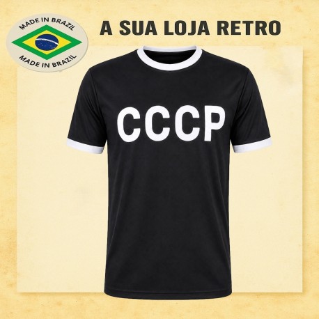 Camisa Retró Russia preta 