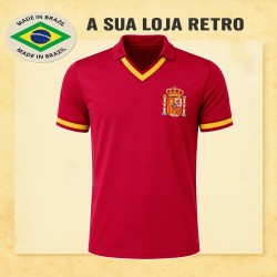 Camisa retrô Espanha 1986