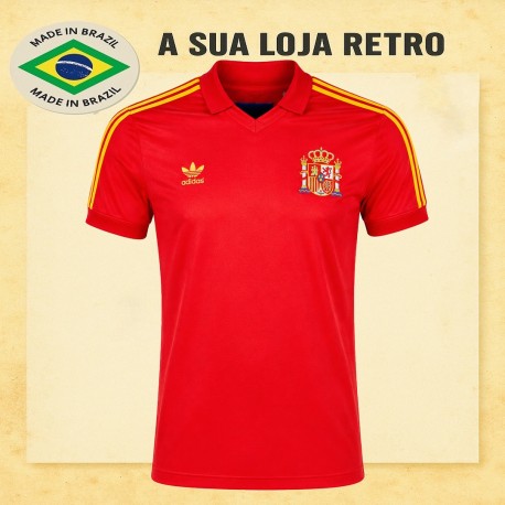 Camisa retrô Espanha 1982