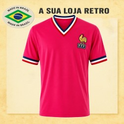 Camisa retrô França vermelha - 1975