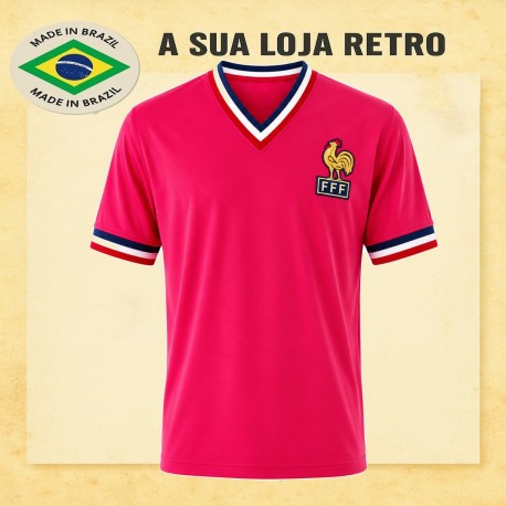 Camisa retrô França vermelha - 1975