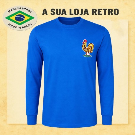 Camisa retrô França ML azul - 1964