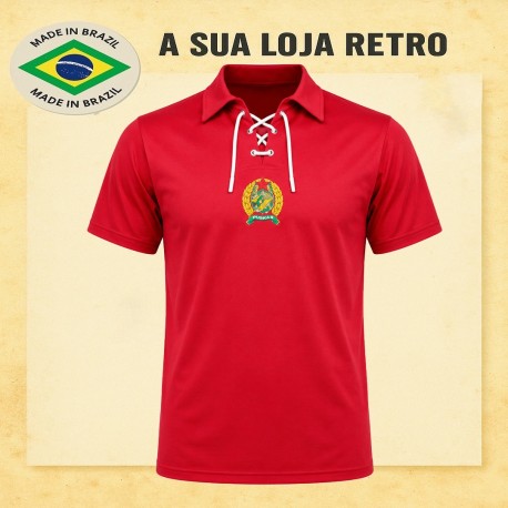 Camisa retrô Hungria vermelha Puskas