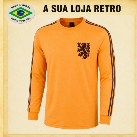 Camisa retrô Holanda ML - 1974