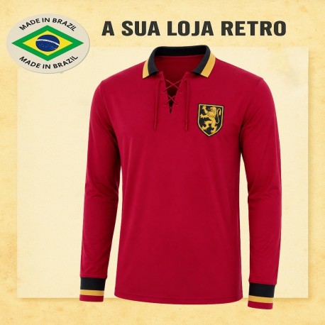 Camisa Retrô Belgica branca - BEL
