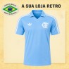Camisa retrô Goleiro Flamengo Azul Celeste