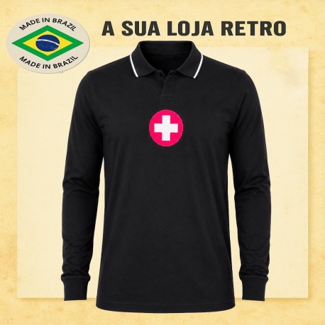 Camisa retrô goleiro da Suiça ML -1954