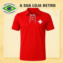 Camisa retrô da Suiça Cordinha - SUI