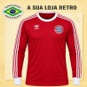 Camisa Retrô F.C. Bayern vermelha 1974- ML - ALE