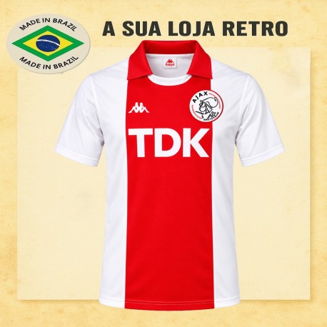 Camisa Retrô Ajax de Amsterdam Kappa 1985