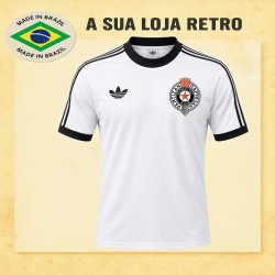 Camisa retrô Partizan Belgrado Branca 1980