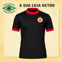 Camisa retrô CSKA Sófia preta 1980- BULG