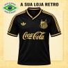 Camisa retrô Santos Dourada coca cola