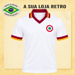 Camisa retrô AS Roma Branca 1980 - ITA
