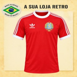 Camisa retrô Bulgaria vermelha 1978