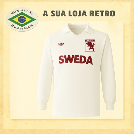 Camisa Retrô Torino Sweda Branca 1984- ITA