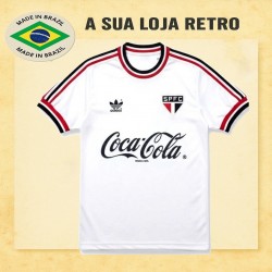 Camisa retro São Paulo Comemorativa gola careca 1989