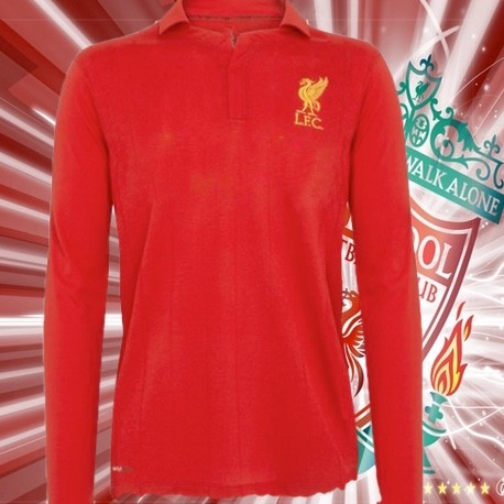 Camisa Retrô Liverpool ML tradicional- ENG