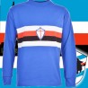 Camisa retrô Sampdoria de Genoa ML gola redonda - ITA