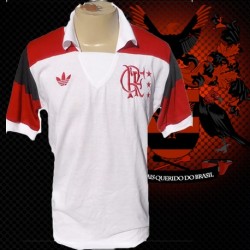 Camisa retrô Flamengo branca - 1980