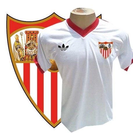 Camisa Retrô Sevilla FC branca 1976-77 - ESP