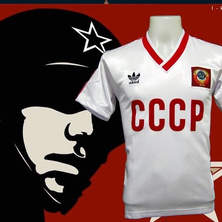 camisa adidas união soviética retrô home 1982