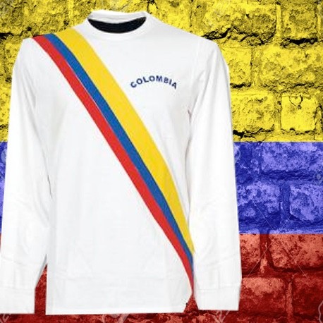 camisa da colombia branca