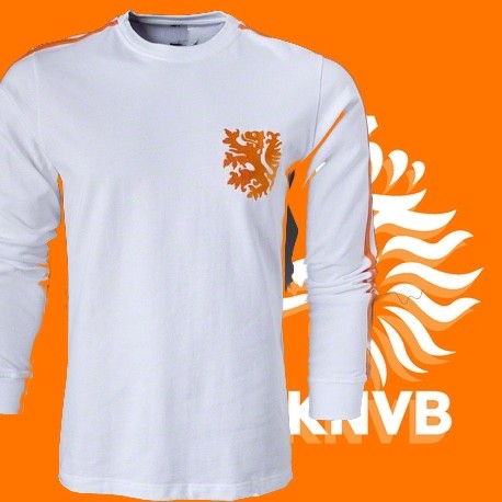 Camisa retrô Holanda branca - 1974