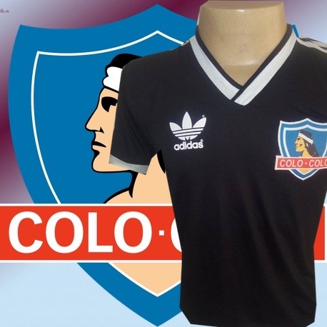 Camisa Retrô Colo Colo logo preta