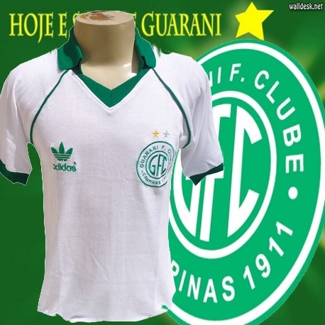 Camisa retrô Guarani branca - 1986 