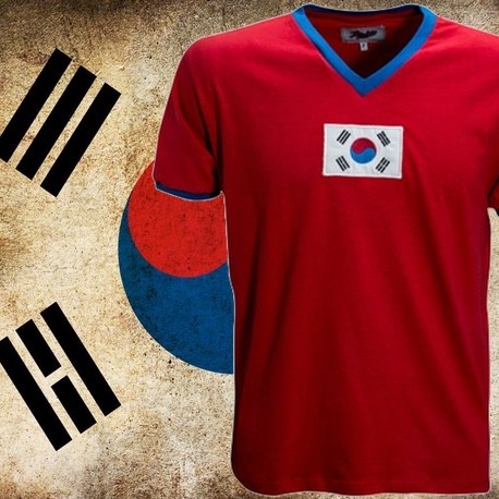 Camisa retrô Coreia 1954 - vermelha