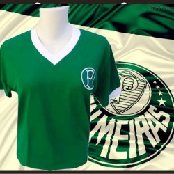 Camisa retrô Baby look Palmeiras - tradicional