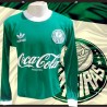 Camisa Palmeiras manga longa logo gola redonda - 1989 -91