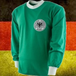 Camisa retrô Alemanha Verde 1954 - reserva 