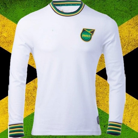 Camisa Retrô Jamaica branca ML