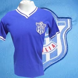 Camisa retrô Marilia azul -1980