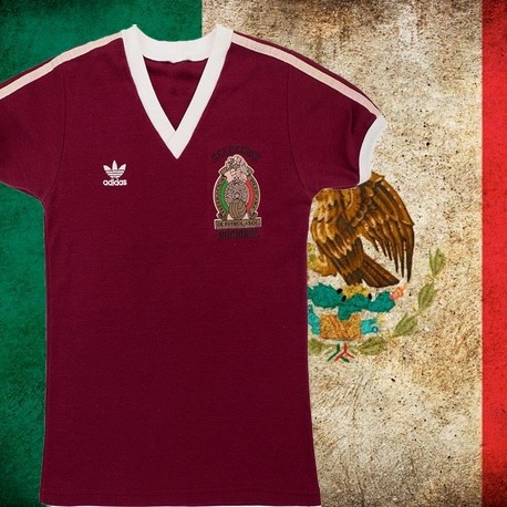Camisa retrô Mexico logo verde - 1986