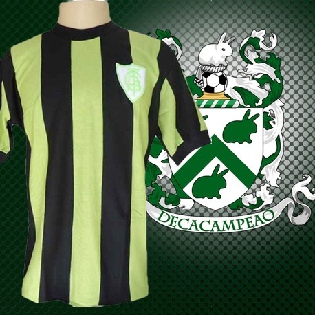 Camisa retrô América 1971 verde limão