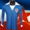 Camisa retrô Yugoslavia azul -1984