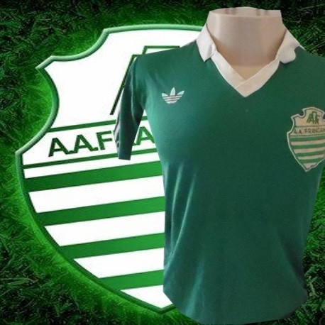  Camisa retrô AA Francana verde 1980
