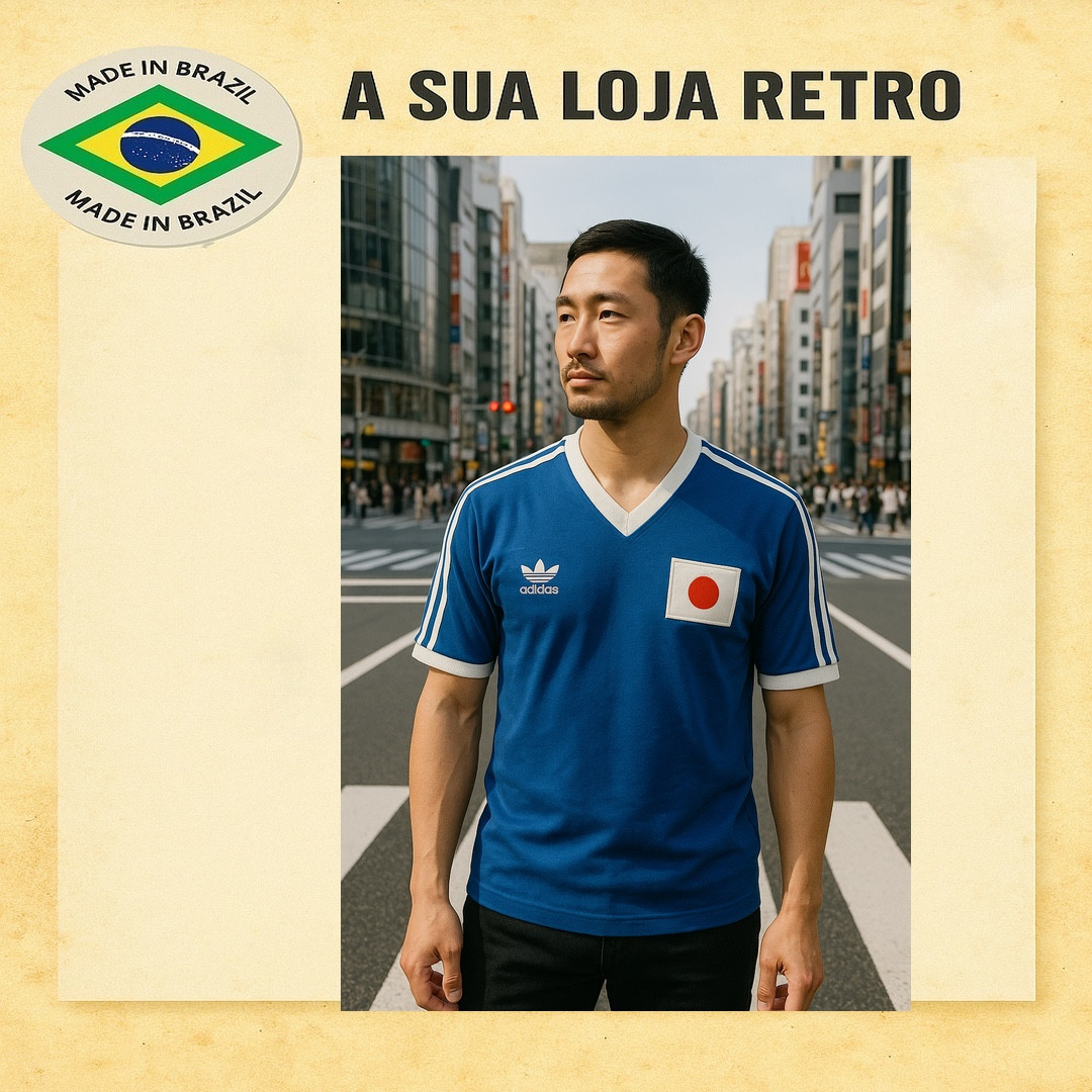 Camisa retrô Japão -1980 - Camisas de Clubes Futebol Retrô